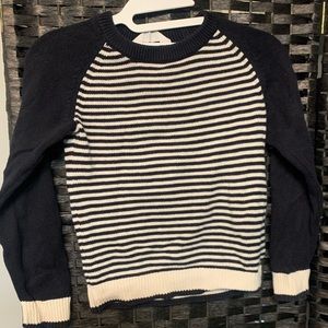Kids black/white strip sweater